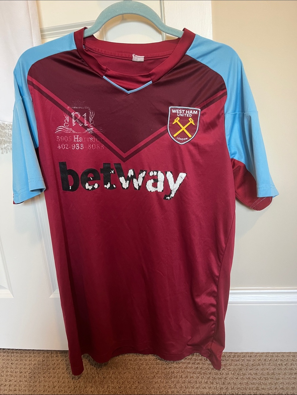 West ham United silky jersey
